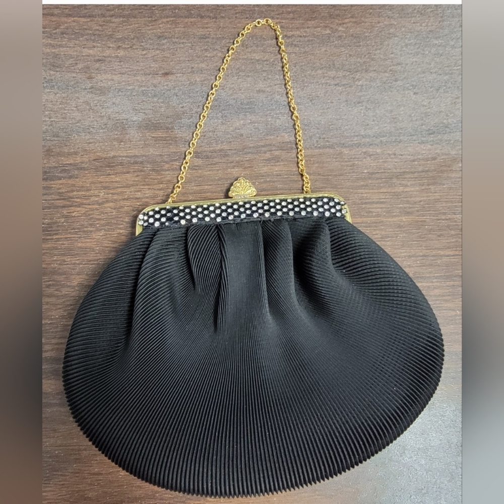 Like New- Elegant Black Clutch Purse.